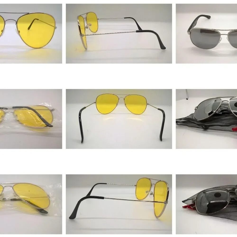Unbranded Men's Black and Grey Sunglasses